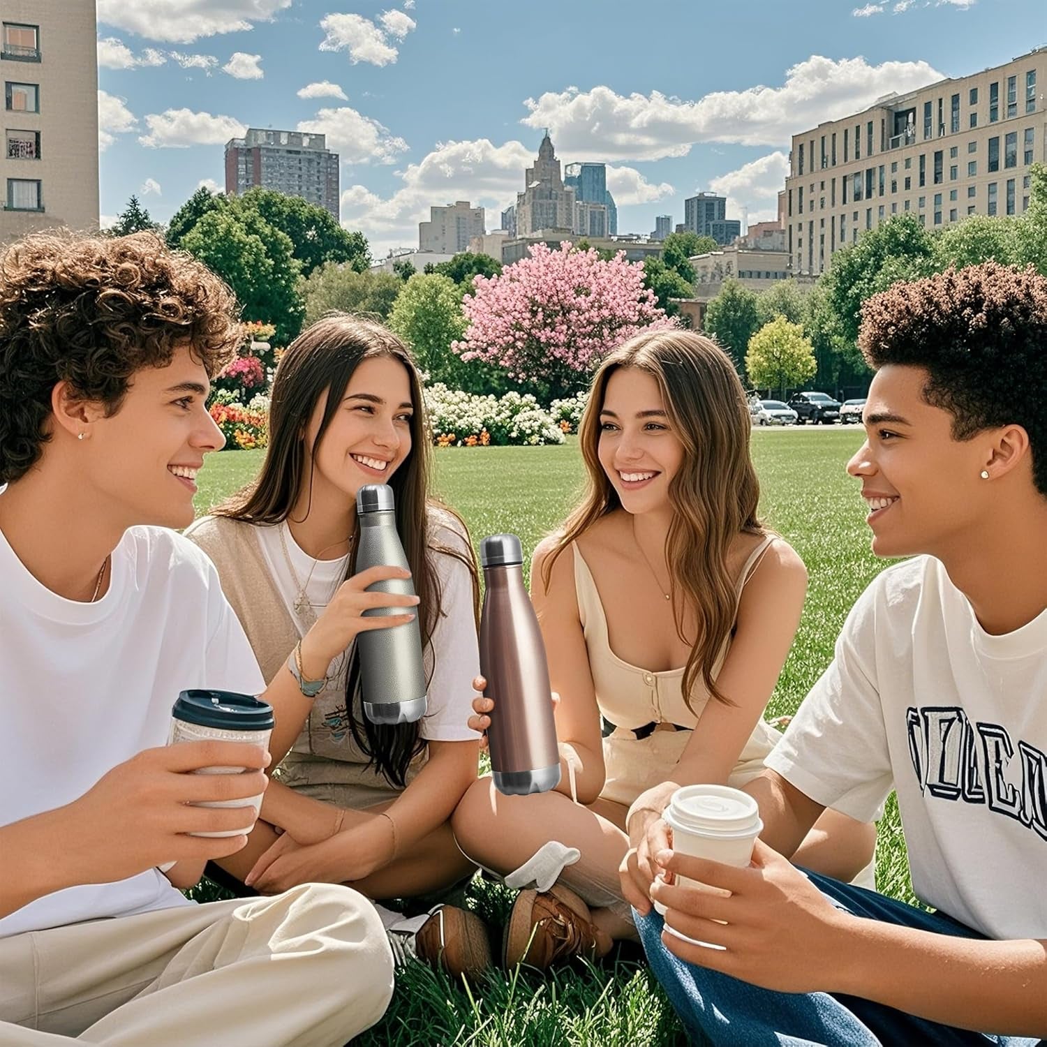 17 oz. Vacuum Insulated Water Bottle - 12 Pack, Leak-Proof