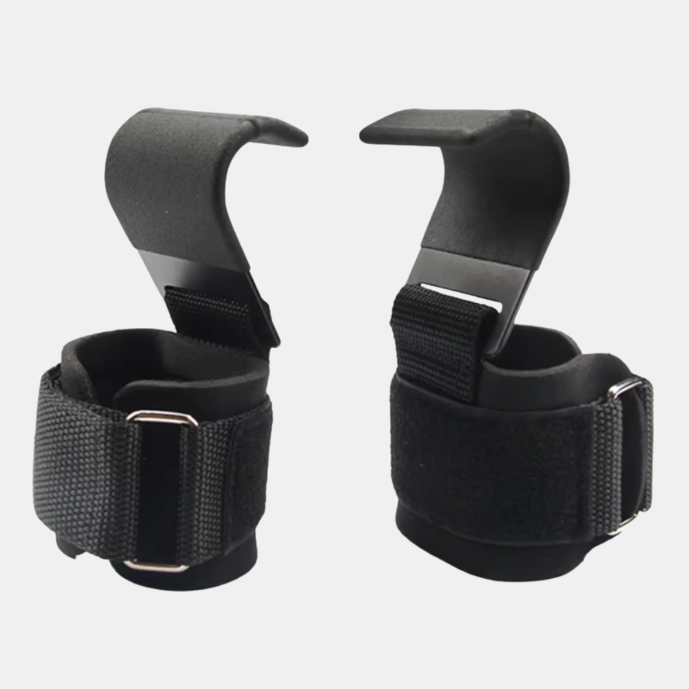 Weight Lifting Hook Grips with Wrist Wraps