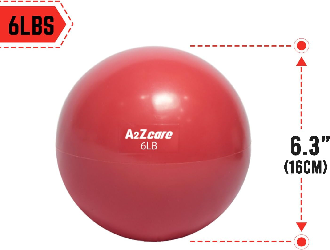 Weighted Toning Ball - Exercise & Pilates Medicine Ball