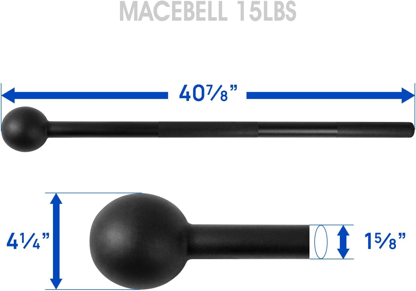 Steel Mace Bell - Full Body Strength Training (5-30 lbs)