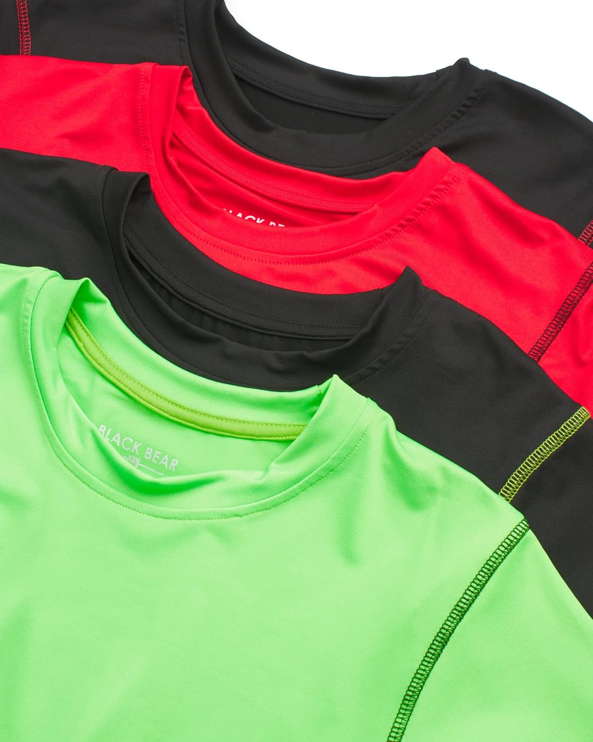 Boys' 4-Pack Dry Fit T-Shirts - Athletic Performance Shirts