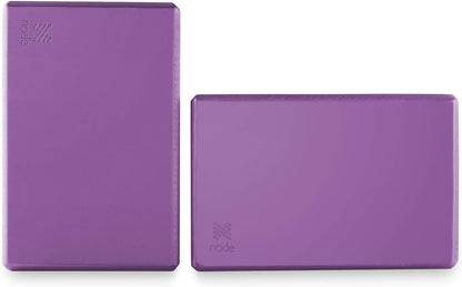 Premium Yoga Block (Set of 2) - 3 Inch Thick EVA Foam Brick - Purple