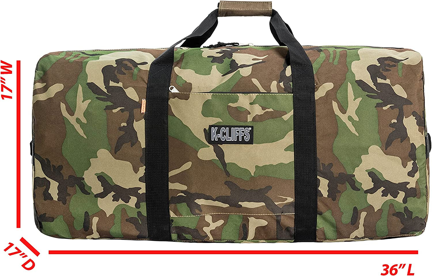 Heavy Duty Cargo Duffel Bag - Sport & Travel Gear Bag