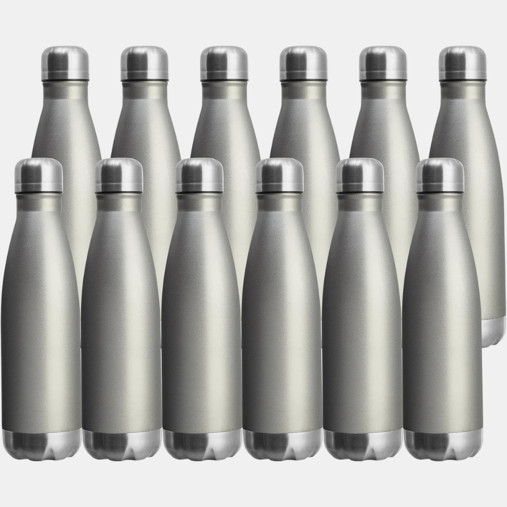 17 oz. Vacuum Insulated Water Bottle - 12 Pack, Leak-Proof