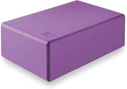Premium Yoga Block (Set of 2) - 3 Inch Thick EVA Foam Brick - Purple