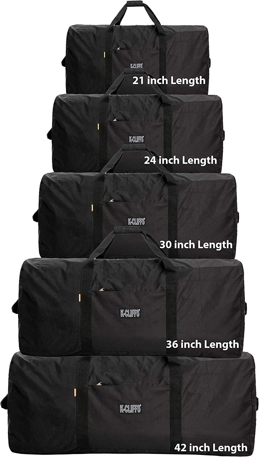 Heavy Duty Cargo Duffel Bag - Sport & Travel Gear Bag