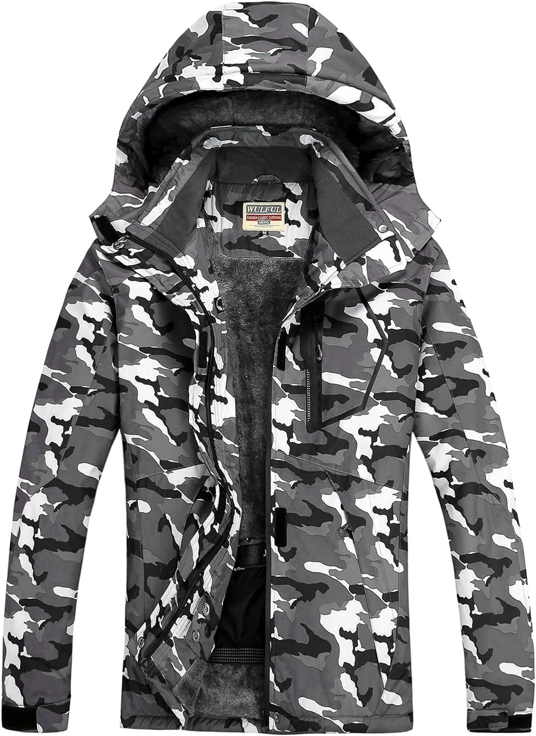 Women'S Waterproof Ski Jacket Warm Winter Coats Windproof Winter Jackets for Women Fleece Lined Windbreaker with Hood