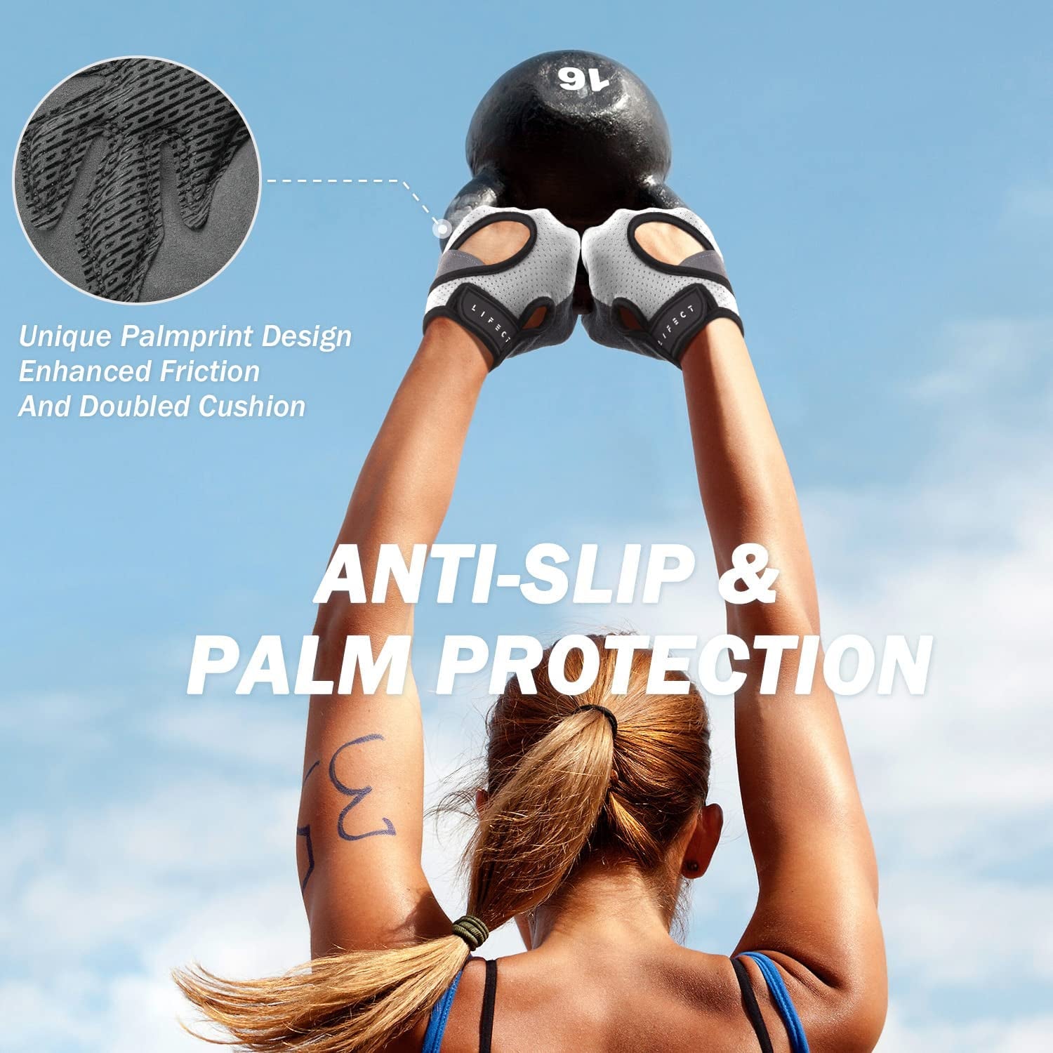 Freedom Workout Gloves - Fingerless Weight Lifting Gloves